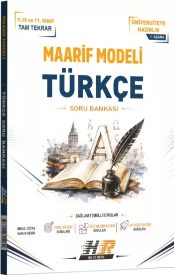 Hız ve Renk Yayınları Türkçe Maarif Modeli 1. Aşama Soru Bankası