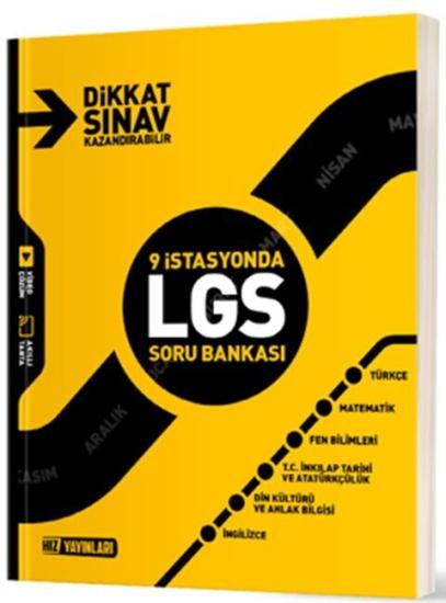 Hız Yayınları 8. Sınıf LGS Tüm Dersler 9 İstasyonda Soru Bankası**YENİ**2025