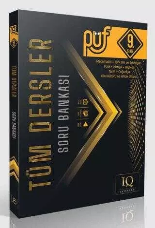 IQ YAYINLARI 9.SINIF TÜM DERSLER SORU BANKASI PÜF 2025-26 YENİ
