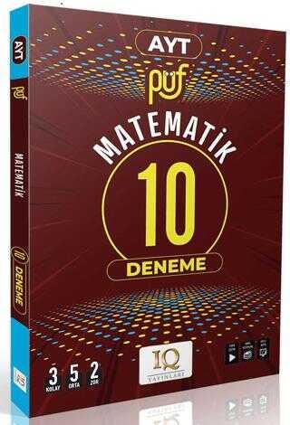 IQ YAYINLARI AYT MATEMATİK PÜF 10 BRANŞ DENEMESİ **YENİ**2025