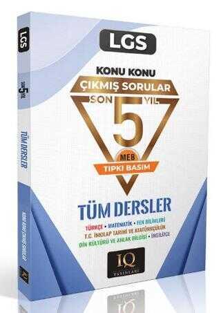 IQ Yayınları LGS Tüm Dersler Konu Konu Çıkmış Sorular 2025