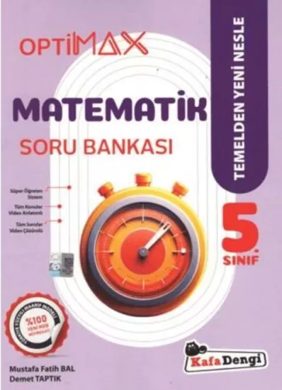 Kafa Dengi 5.Sınıf Matematik Optimax Soru Bankası (Video Çzm) 2025-26 YENİ