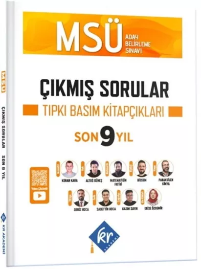 KR Akademi MSÜ Çıkmış Sorular Son 9 Yıl Tıpkı Basım Kitapçıkları 2027