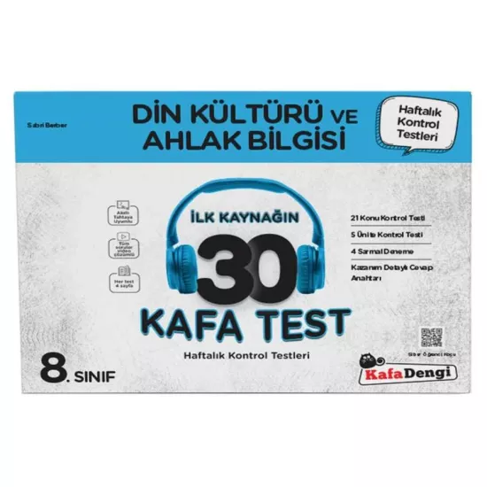Kafa Dengi 8. Sınıf Din Kültürü 30 Kafa Test 2025-26 YENİ