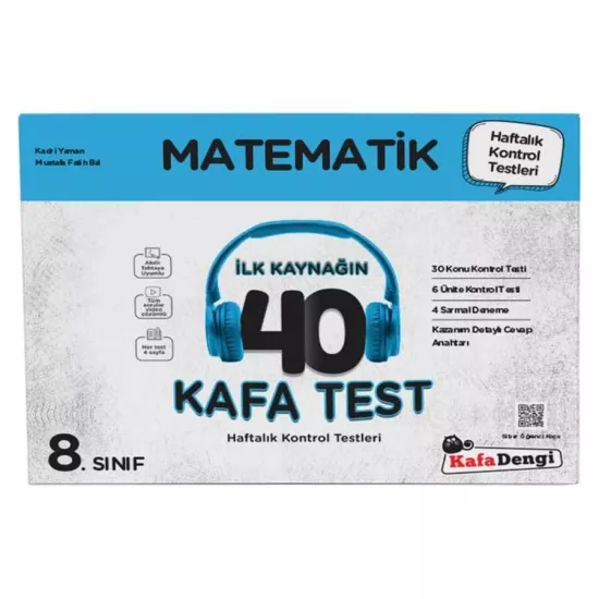 Kafa Dengi 8. Sınıf Matematik 40 Kafa Test 2025-26 YENİ