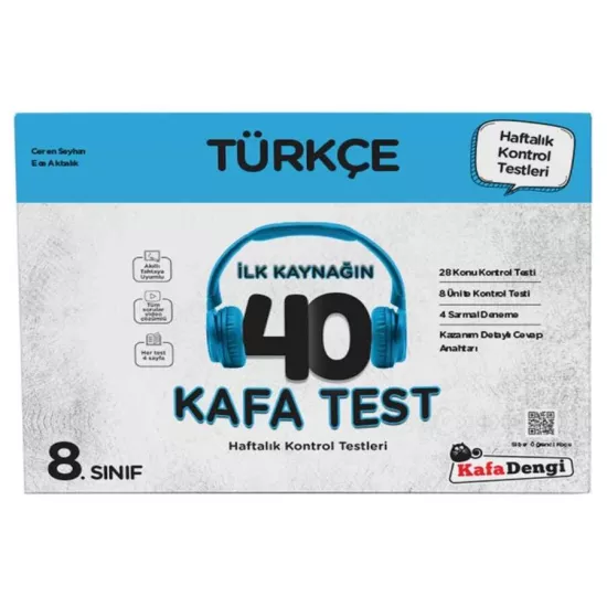 Kafa Dengi 8. Sınıf Türkçe 40 Kafa Test 2025-26 YENİ