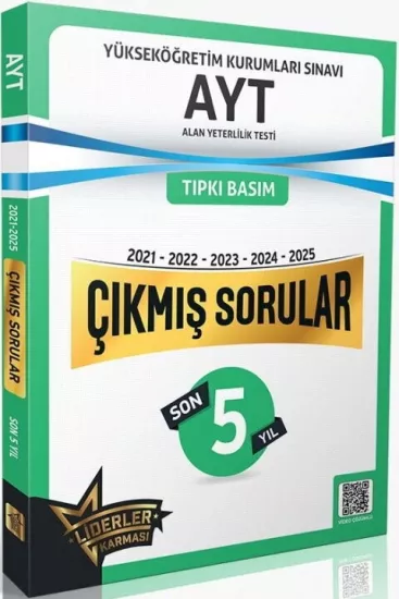Liderler Karması AYT Son 5 Yıl Çıkmış Sorular 2021 2025