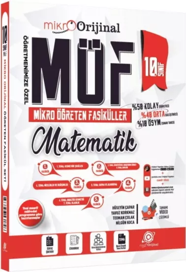 Orijinal Mikro 10. Sınıf Matematik MÖF Mikro Öğreten Fasiküller 2025-26 YENİ MÜFREDAT