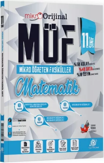 Orijinal Yayınları 11. Sınıf Matematik ODF Maarif Orijinal Ders Föyleri 2027