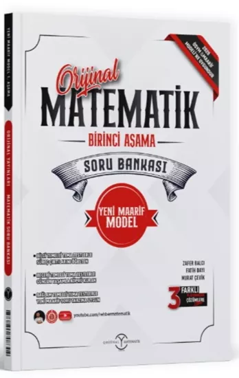 Orijinal Yayınları Matematik 1. Aşama Maarif Modeli Soru Bankası 2026-2027 **YENİ**
