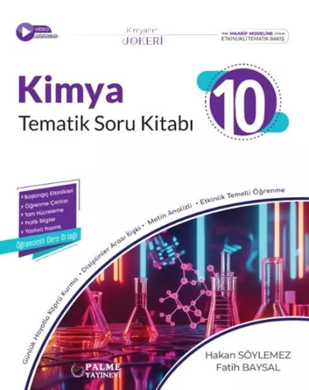 Palme 10.Sınıf Kimya Tematik Soru Kitabı 2025-26 YENİ MÜFREDAT