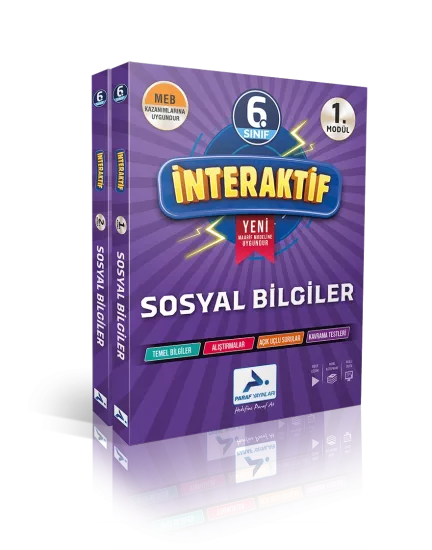 PARAF 6. Sınıf İnteraktif Sosyal Bilgiler Soru Kütüphanesi 2025-26 YENİ MÜFREDAT