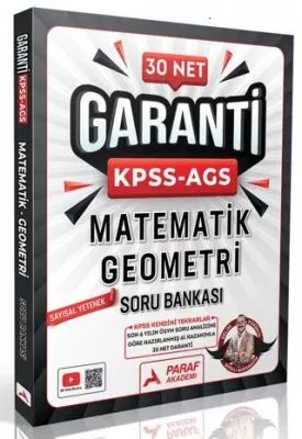 Paraf Akademi Paraf Akademi KPSS-AGS 30 Net Matematik Geometri Soru Bankası
