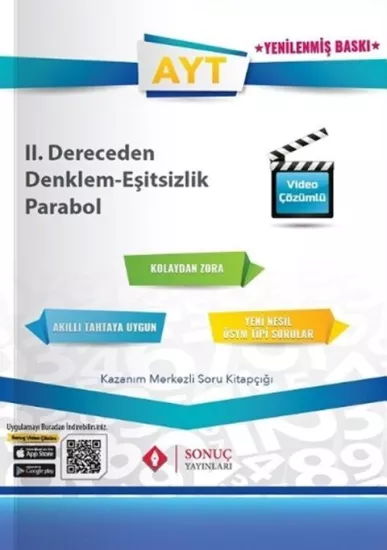 SONUÇ AYT II.DERECE DENKLEMLER EŞİTSİZLİK- PARABOL