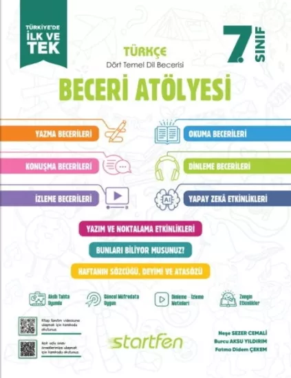 Startfen Yayınları 7. Sınıf Türkçe Beceri Atölyesi