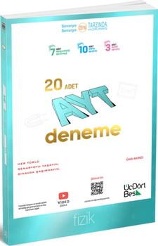 ÜçDörtBeş Yayınları AYT Fizik 20 Deneme 2025