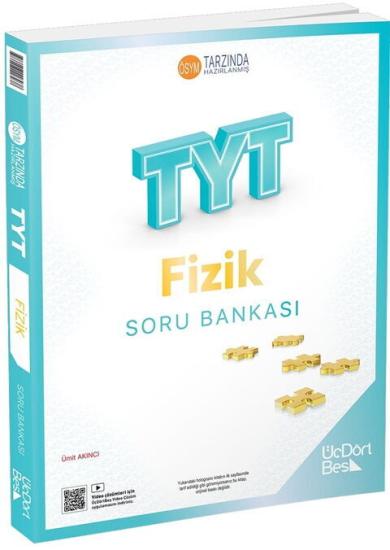 ÜçDörtBeş TYT Fizik Soru Bankası GÜNCEL BASKI 