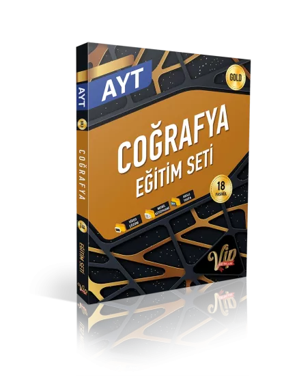 VİP AYT COĞRAFYA EĞİTİM SETİ - (GOLD)