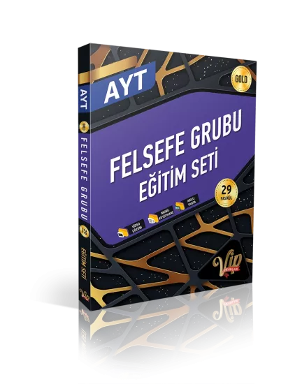 VİP AYT FELSEFE EĞİTİM SETİ - (GOLD)