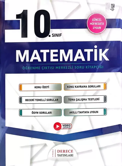 DERECE 10.Sınıf Matematik Modüler Set 2025 - 2026 YENİ MÜFREDAT