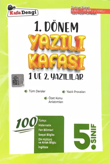 KAFADENGİ 1.DÖNEM YAZILI KAFASI 5.SINIF 1 VE 2 .YAZILILARI 2025-2026 YENİ MÜFREDAT