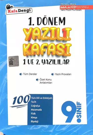 KAFADENGİ 1.DÖNEM YAZILI KAFASI 9.SINIF 1 VE 2 .YAZILILARI 2025-2026 YENİ MÜFREDAT