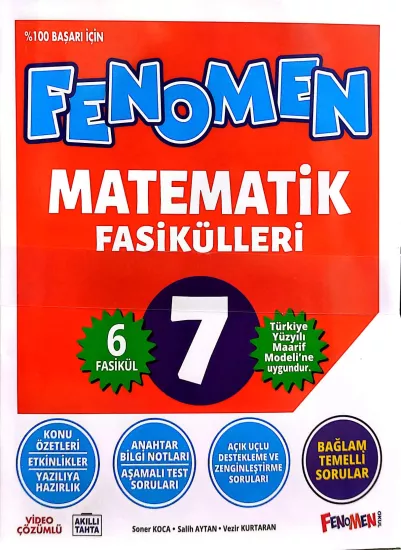 Fenomen Okul Yayınları 7. Sınıf Matematik Fasikülleri Toplam 7 Fasikül  2026-2027 **YENİ**