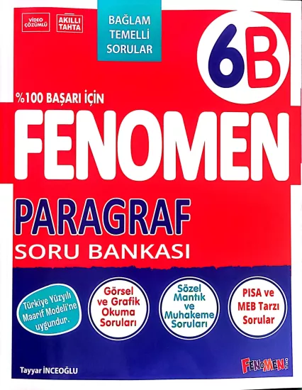 Fenomen 6. Sınıf Paragraf Soru Bankası (B) Bağlam Temelli 2027