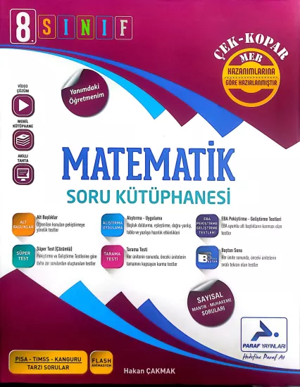 Paraf 8.Sınıf LGS Matematik Soru Kütüphanesi 