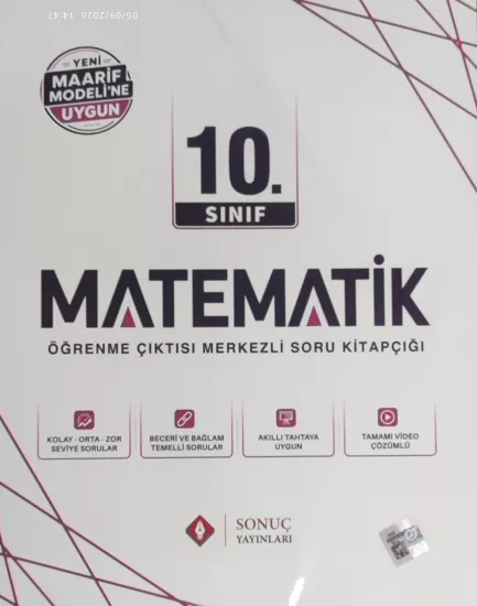 Sonuç Yayınları 10. Sınıf Matematik Maarif Modele Uygun Modüller Set 2027