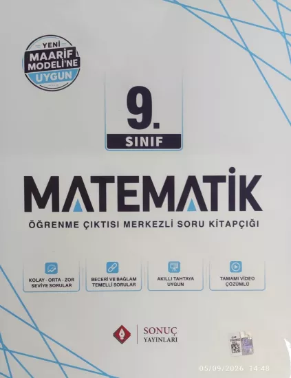 Sonuç Yayınları 9. Sınıf Matematik Maarif Modele Uygun Modüller Set 2027
