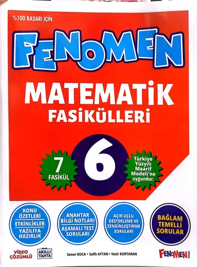 Fenomen Okul Yayınları 6. Sınıf Matematik Fasikül Seti 2027 