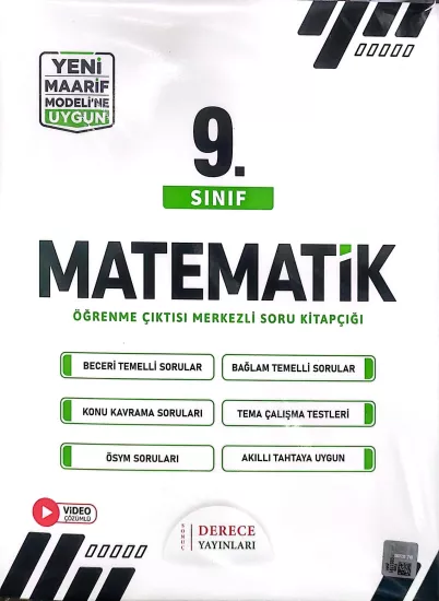 DERECE DRC 9.SINIF MATEMATİK SETİ YENİ MAARİF MODELİNE UYGUN 2027