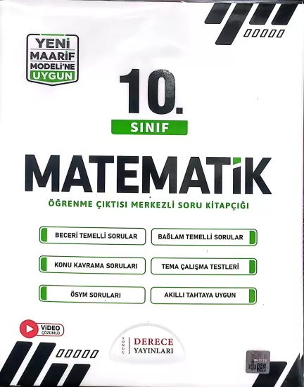 DERECE DRC 10.SINIF MATEMATİK SETİ YENİ MAARİF 2027