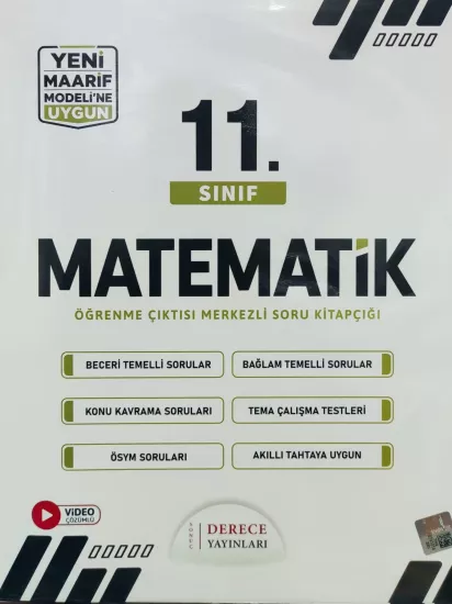 Derece  11 Sınıf Matematik Set Maarif Modeline Uygun 2026-2027 *YENİ**