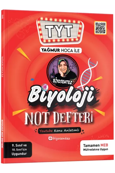 KR AKADEMİ Yağmur Hoca ile TYT Biyosentez Biyoloji Not Defteri Tamamı El Yazılı