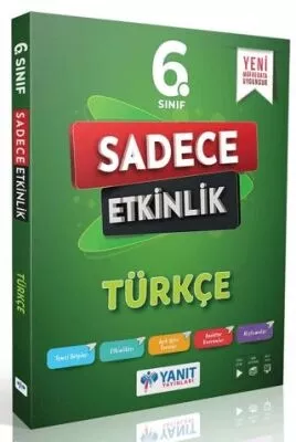 YANIT 6. SINIF TÜRKÇE SADECE ETKİNLİK 2025-26 YENİ MÜFREDAT
