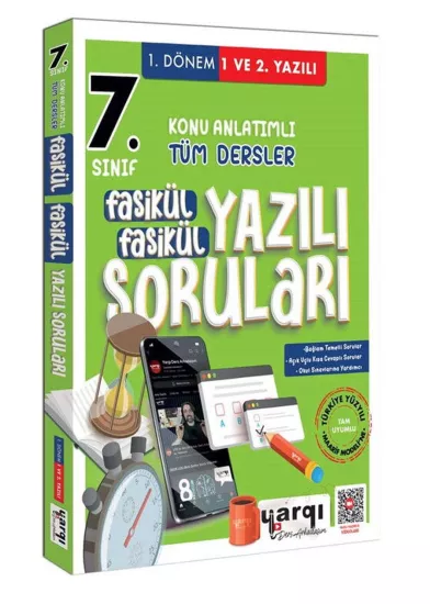 Yargı Ders Arkadaşım 7. Sınıf 1. Dönem Konu Anlatımlı Tüm Dersler Fasikül Fasikül Yazılı Soruları