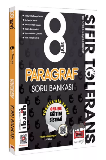 Yargı Ders Arkadaşım 8Sınıf Sıfır Tolerans Paragraf Soru Bankası 2025-26 YENİ