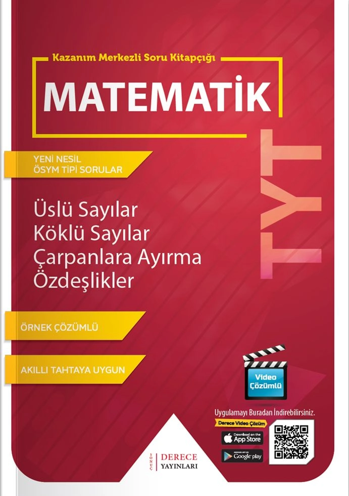 DERECE DRC.ÜSLÜ - KÖKLÜ SAYILAR - ÇARPANLARA AYIRMA