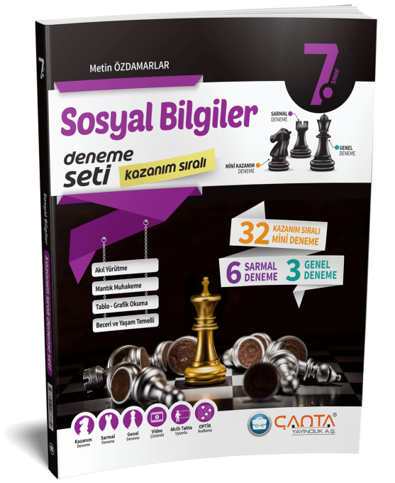 ÇANTA 7. Sınıf Sosyal Bilgiler Kazanım Sıralı Deneme Seti