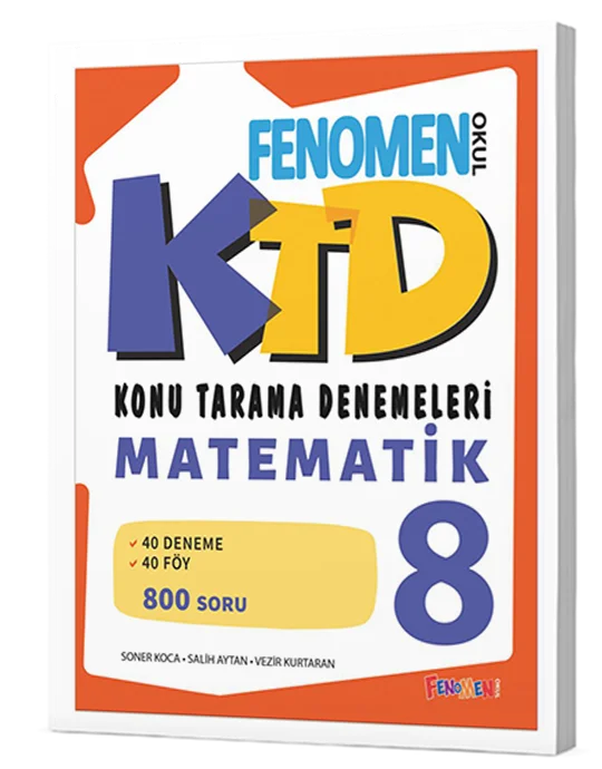 FENOMEN 8.SINIF MATEMATİK KTD KONU TARAMA DENEMELERİ 