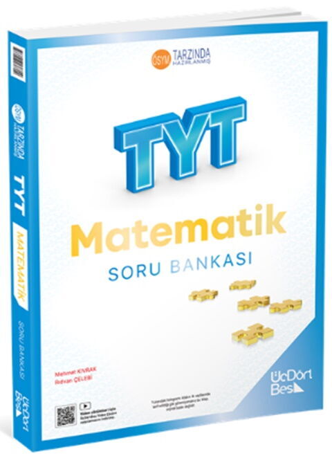 ÜçDörtBeş  TYT Matematik Soru Bankası GÜNCEL BASKI 