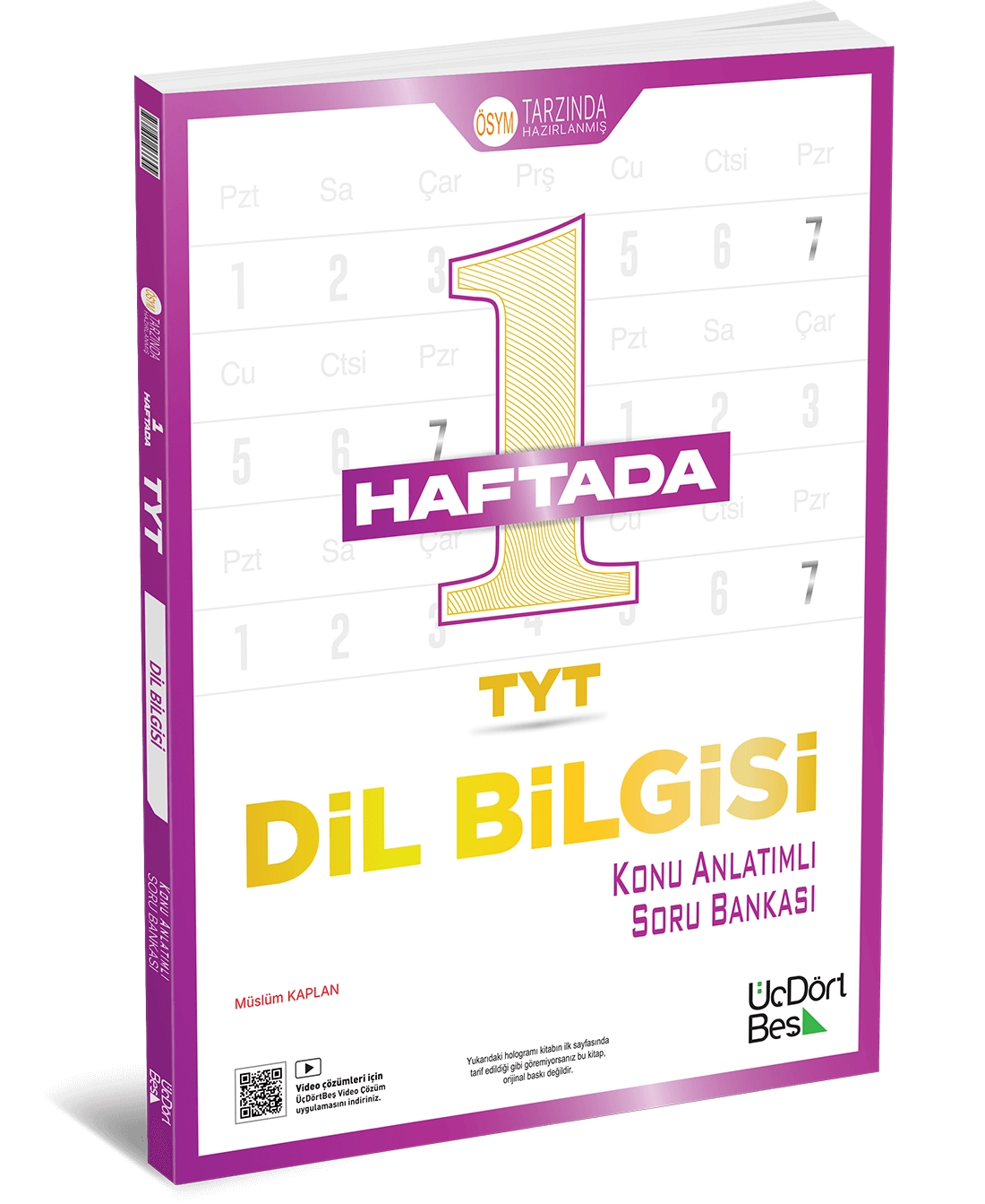 ÜçDörtBeş Yayınları 1 Haftada TYT Dil Bilgisi **YENİ** 2026