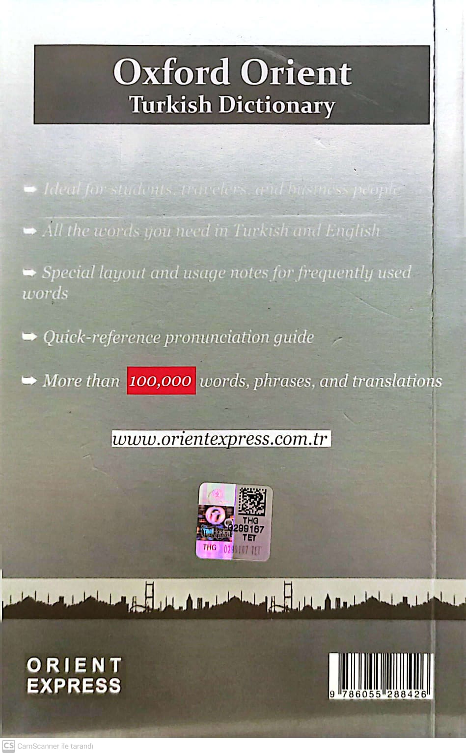 Oxford Yayınları Orient Turkish Dictionary Türkçe Ingilizce
