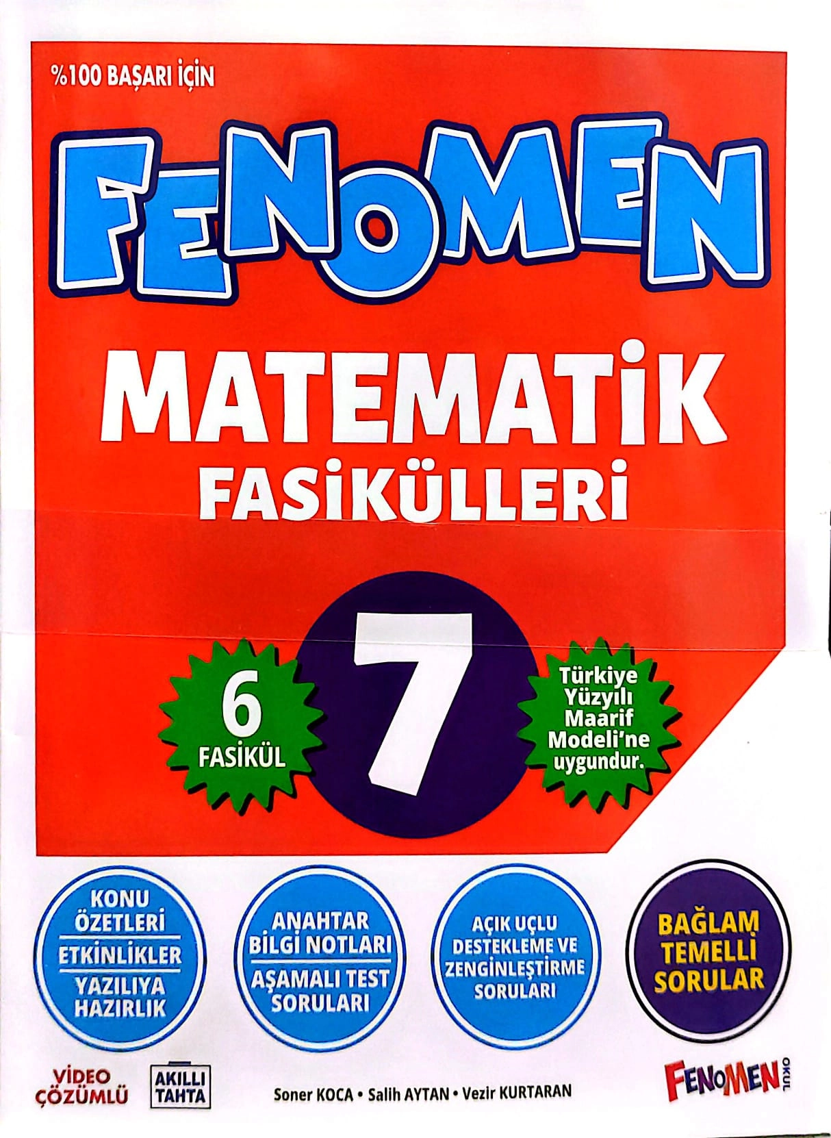 Fenomen Okul Yayınları 7. Sınıf Matematik Fasikülleri Toplam 7 Fasikül  2026-2027 **YENİ**