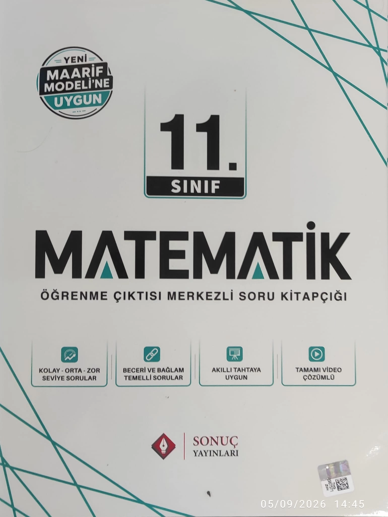 Sonuç Yayınları 11. Sınıf Matematik Maarif Modele Uygun Modüller Set 2027
