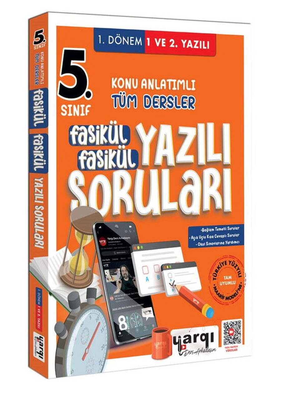 Yargı Ders Arkadaşım 5. Sınıf 1. Dönem Konu Anlatımlı Tüm Dersler Fasikül Fasikül Yazılı Soruları