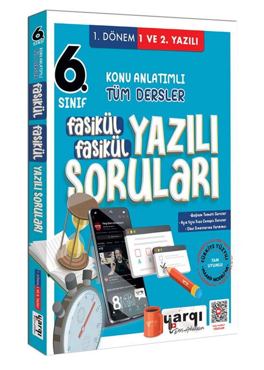 Yargı Ders Arkadaşım 6. Sınıf 1. Dönem Konu Anlatımlı Tüm Dersler Fasikül Fasikül Yazılı Soruları